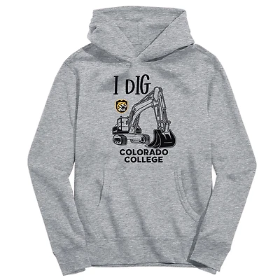 Toddler Vive La Fete Gray Colorado College Tigers Excavator Pullover Hoodie