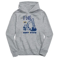 Toddler Vive La Fete Gray Kent State Golden Flashes Excavator Pullover Hoodie
