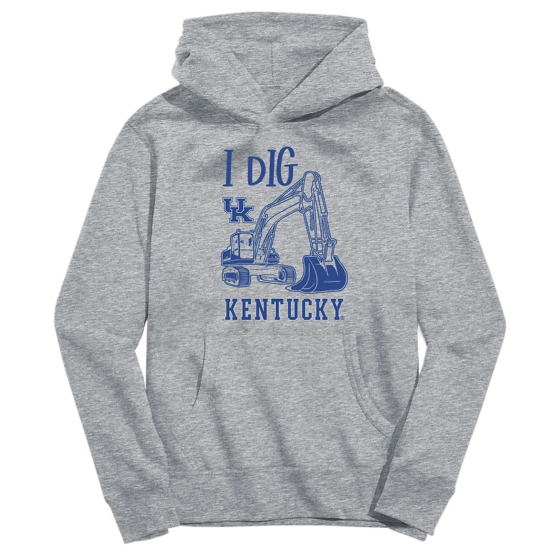 Toddler Vive La Fete Gray Kentucky Wildcats Excavator Pullover Hoodie