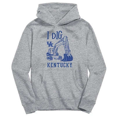 Toddler Vive La Fete Gray Kentucky Wildcats Excavator Pullover Hoodie
