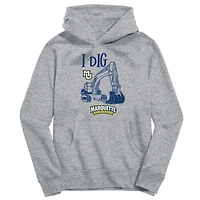 Toddler Vive La Fete Gray Marquette Golden Eagles Excavator Pullover Hoodie