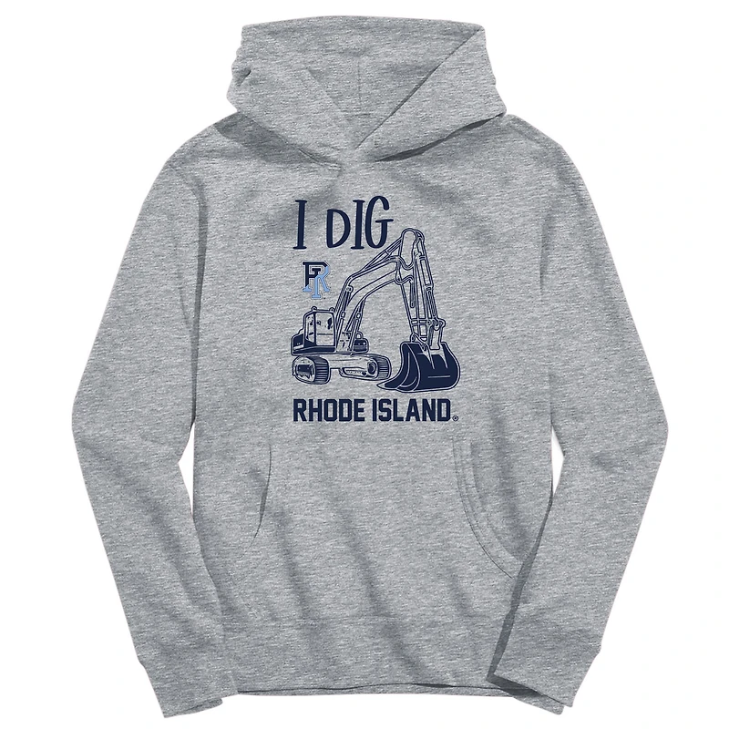 Toddler Vive La Fete Gray Rhode Island Rams Excavator Pullover Hoodie