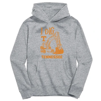 Toddler Vive La Fete Gray Tennessee Volunteers Excavator Pullover Hoodie