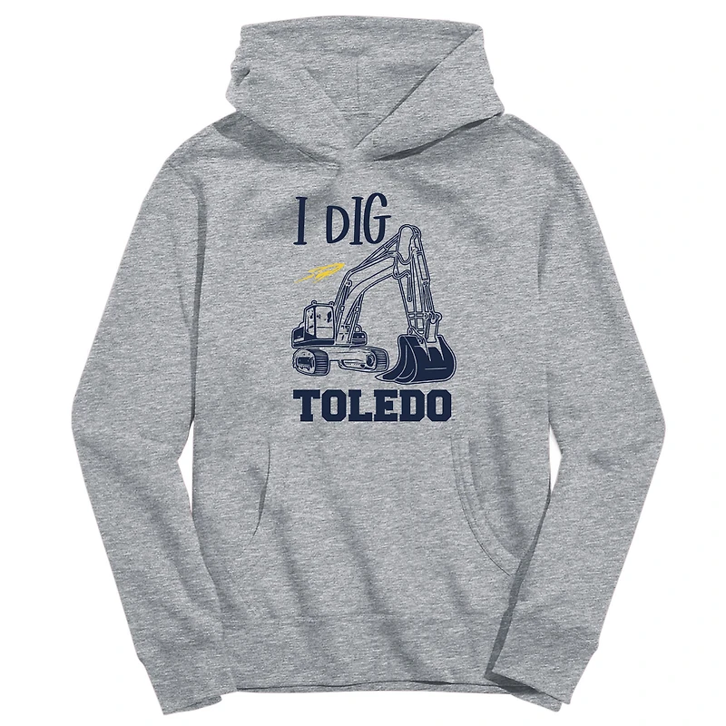 Toddler Vive La Fete Gray Toledo Rockets Excavator Pullover Hoodie