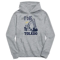 Toddler Vive La Fete Gray Toledo Rockets Excavator Pullover Hoodie