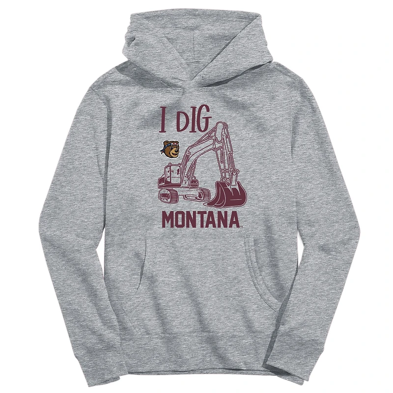 Toddler Vive La Fete Gray Montana Grizzlies Excavator Pullover Hoodie