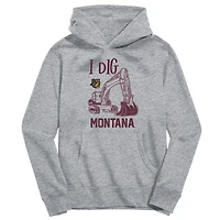 Toddler Vive La Fete Gray Montana Grizzlies Excavator Pullover Hoodie
