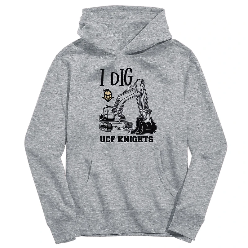Toddler Vive La Fete Gray UCF Knights Excavator Pullover Hoodie