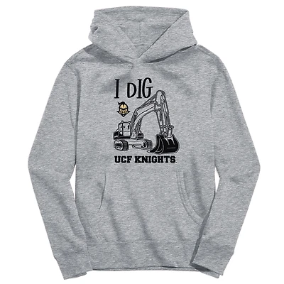 Toddler Vive La Fete Gray UCF Knights Excavator Pullover Hoodie