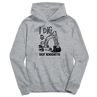 Toddler Vive La Fete Gray UCF Knights Excavator Pullover Hoodie