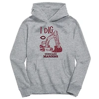 Toddler Vive La Fete Gray UChicago Maroons Excavator Pullover Hoodie