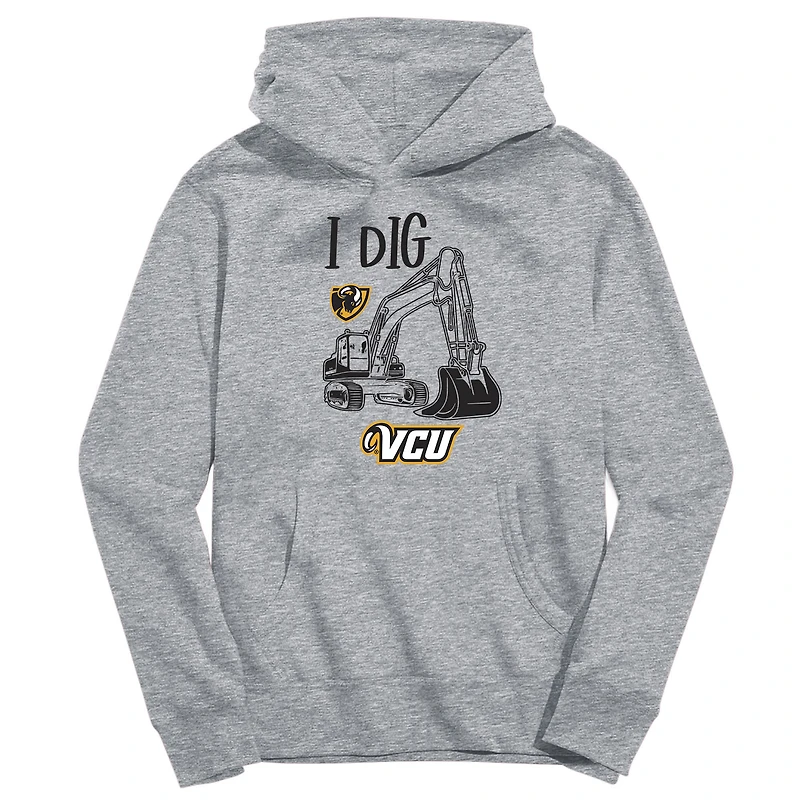 Toddler Vive La Fete Gray VCU Rams Excavator Pullover Hoodie