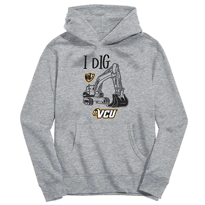 Toddler Vive La Fete Gray VCU Rams Excavator Pullover Hoodie