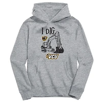 Toddler Vive La Fete Gray VCU Rams Excavator Pullover Hoodie