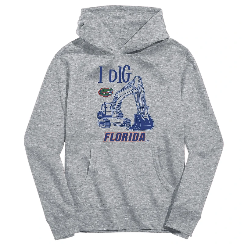 Toddler Vive La Fete Gray Florida Gators Excavator Pullover Hoodie