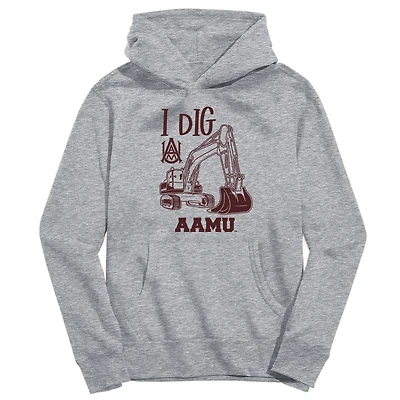 Toddler Vive La Fete Gray Alabama A&M Bulldogs Excavator Pullover Hoodie