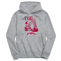 Toddler Vive La Fete Gray Washington State Cougars Excavator Pullover Hoodie
