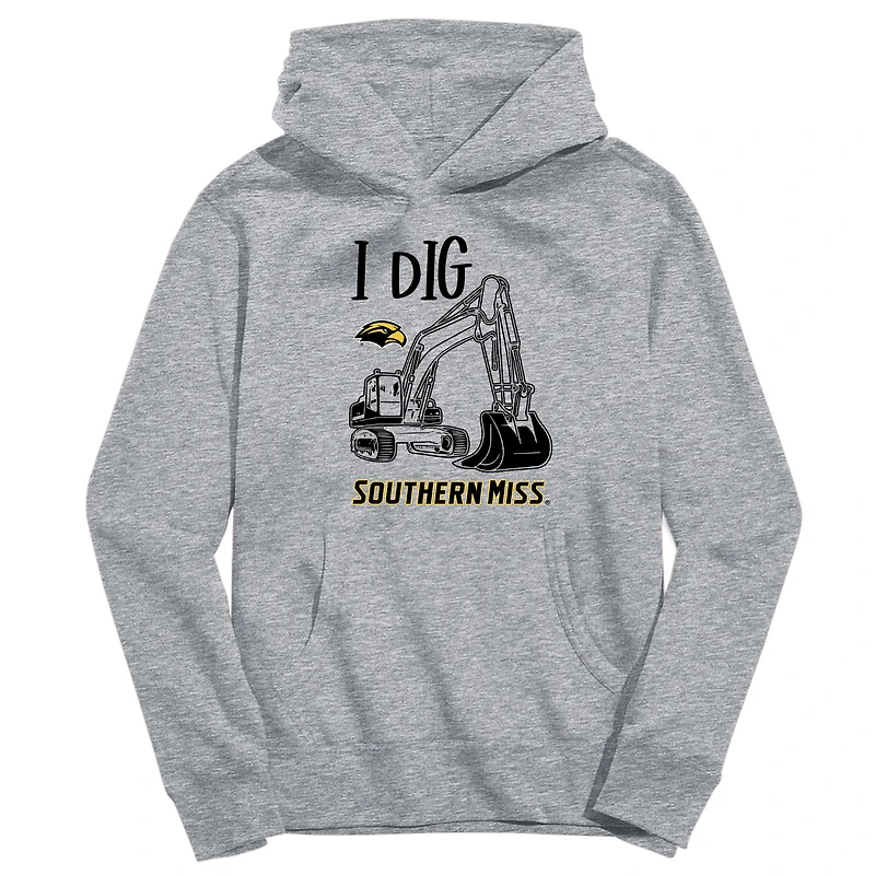 Toddler Vive La Fete Gray Southern Miss Golden Eagles Excavator Pullover Hoodie