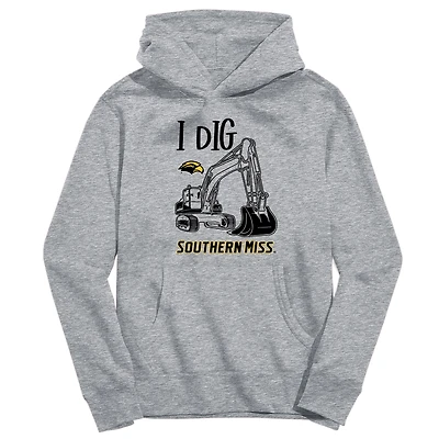 Toddler Vive La Fete Gray Southern Miss Golden Eagles Excavator Pullover Hoodie