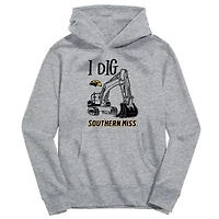 Toddler Vive La Fete Gray Southern Miss Golden Eagles Excavator Pullover Hoodie