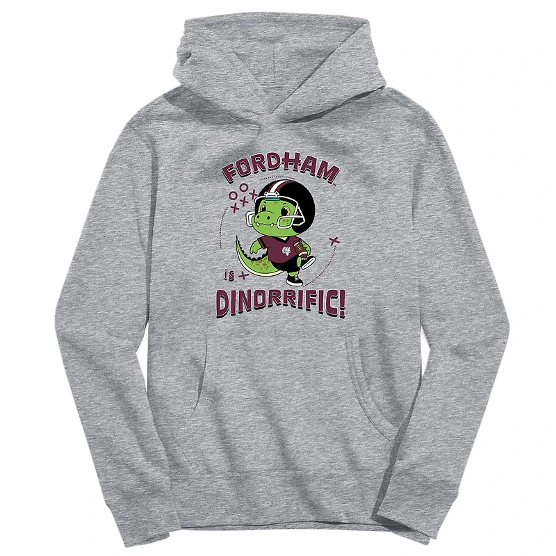 Youth Vive La Fete Gray Fordham Rams Dino-Rrific Pullover Hoodie