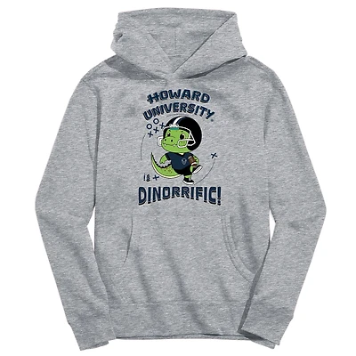 Youth Vive La Fete Gray Howard Bison Dino-Rrific Pullover Hoodie