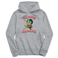 Youth Vive La Fete Gray Illinois Fighting Illini Dino-Rrific Pullover Hoodie