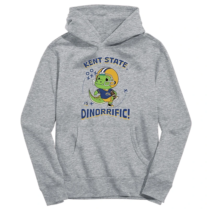 Youth Vive La Fete Gray Kent State Golden Flashes Dino-Rrific Pullover Hoodie