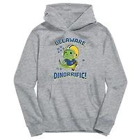 Youth Vive La Fete Gray Delaware Fightin' Blue Hens Dino-Rrific Pullover Hoodie