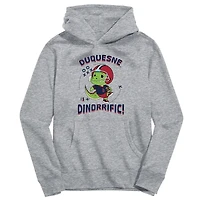 Youth Vive La Fete Gray Duquesne Dukes Dino-Rrific Pullover Hoodie
