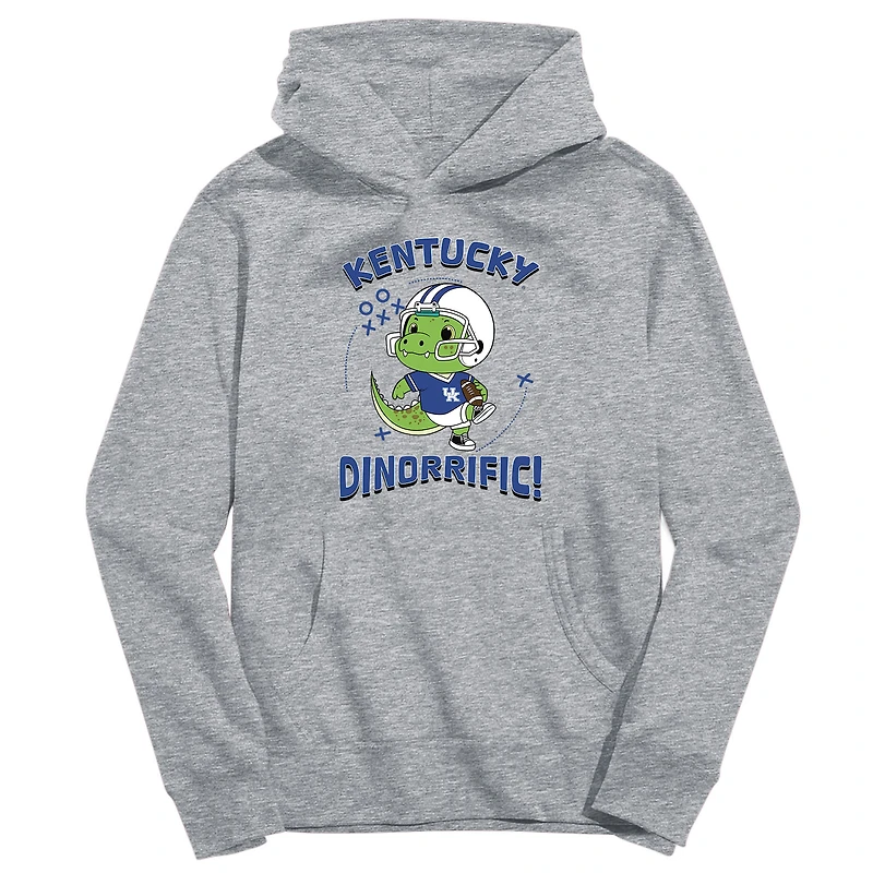 Youth Vive La Fete Gray Kentucky Wildcats Dino-Rrific Pullover Hoodie