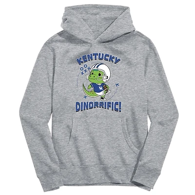 Youth Vive La Fete Gray Kentucky Wildcats Dino-Rrific Pullover Hoodie