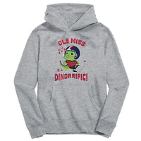 Youth Vive La Fete Gray Ole Miss Rebels Dino-Rrific Pullover Hoodie