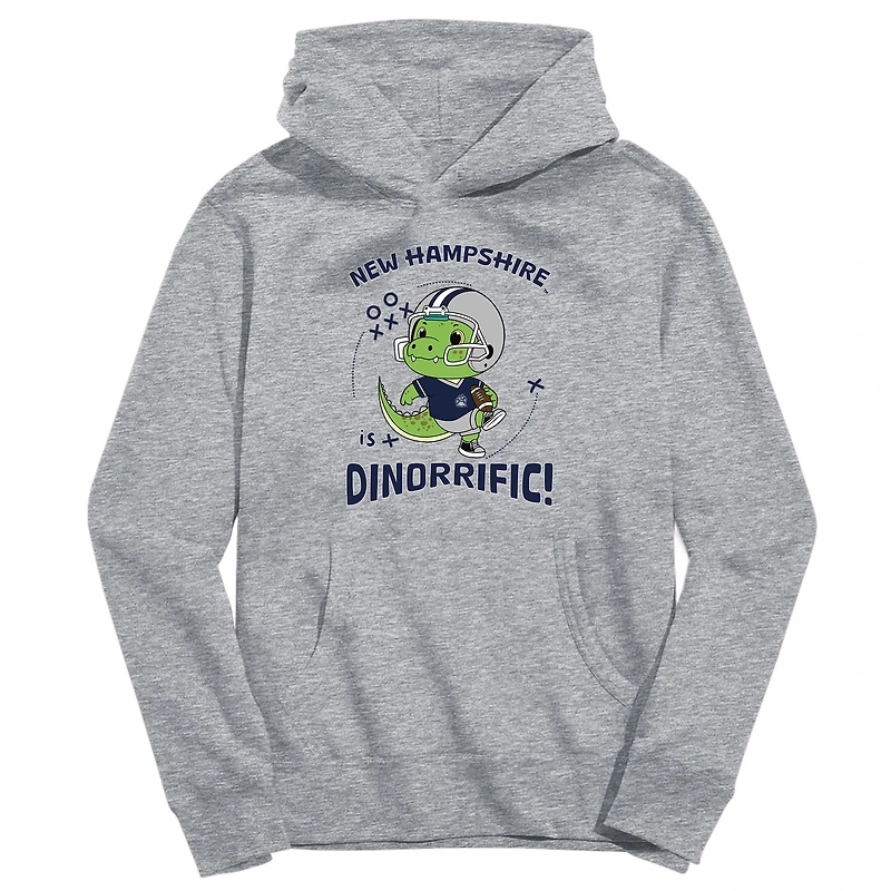 Youth Vive La Fete Gray New Hampshire Wildcats Dino-Rrific Pullover Hoodie