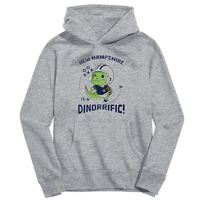 Youth Vive La Fete Gray New Hampshire Wildcats Dino-Rrific Pullover Hoodie