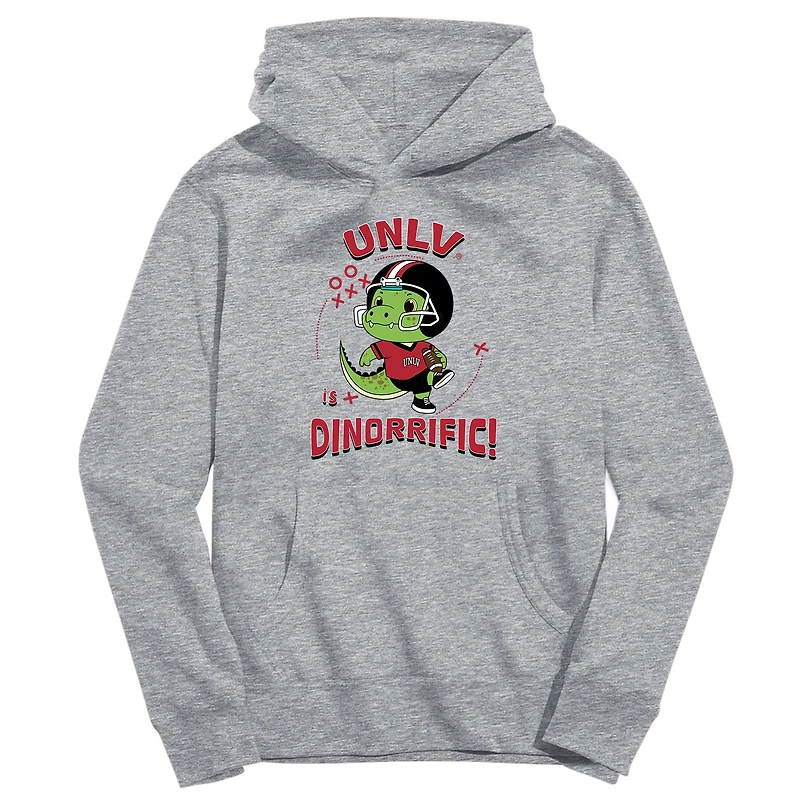 Youth Vive La Fete Gray UNLV Rebels Dino-Rrific Pullover Hoodie
