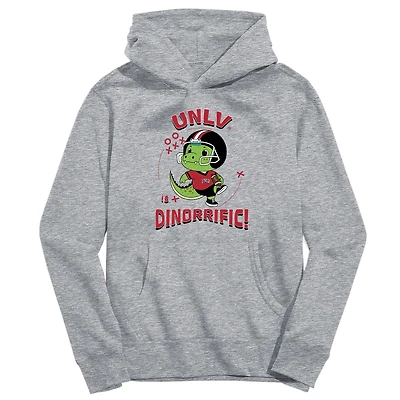 Youth Vive La Fete Gray UNLV Rebels Dino-Rrific Pullover Hoodie