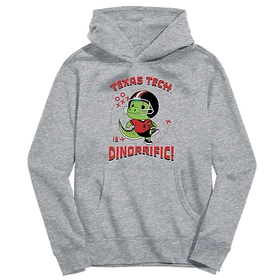Youth Vive La Fete Gray Texas Tech Red Raiders Dino-Rrific Pullover Hoodie