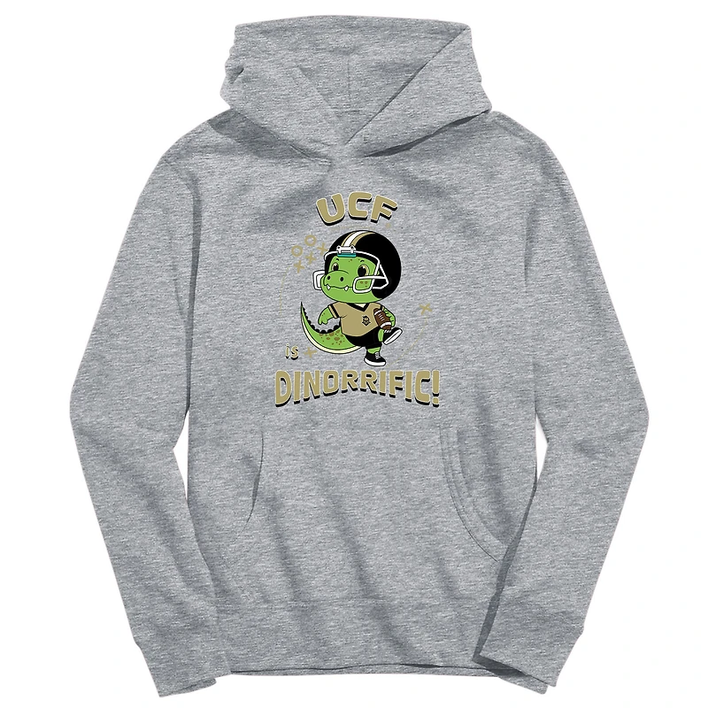 Youth Vive La Fete Gray UCF Knights Dino-Rrific Pullover Hoodie