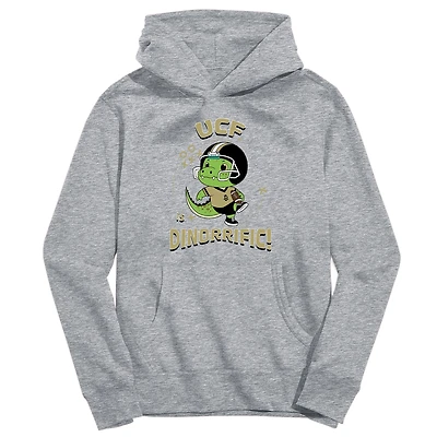 Youth Vive La Fete Gray UCF Knights Dino-Rrific Pullover Hoodie