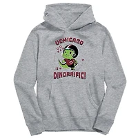 Youth Vive La Fete Gray UChicago Maroons Dino-Rrific Pullover Hoodie