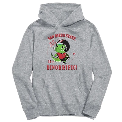 Youth Vive La Fete Gray San Diego State Aztecs Dino-Rrific Pullover Hoodie