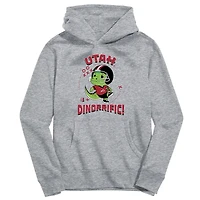 Youth Vive La Fete Gray Utah Utes Dino-Rrific Pullover Hoodie