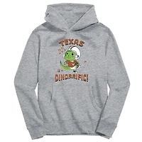 Youth Vive La Fete Gray Texas Longhorns Dino-Rrific Pullover Hoodie