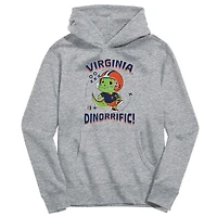 Youth Vive La Fete Gray Virginia Cavaliers Dino-Rrific Pullover Hoodie