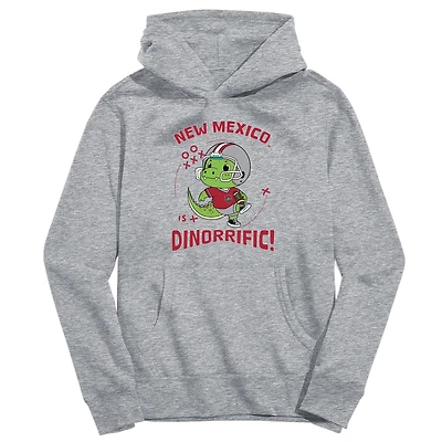 Youth Vive La Fete Gray New Mexico Lobos Dino-Rrific Pullover Hoodie