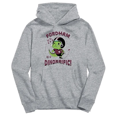 Toddler Vive La Fete Gray Fordham Rams Dino-Rrific Pullover Hoodie
