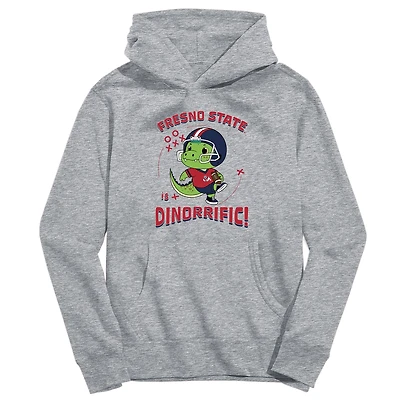 Toddler Vive La Fete Gray Fresno State Bulldogs Dino-Rrific Pullover Hoodie