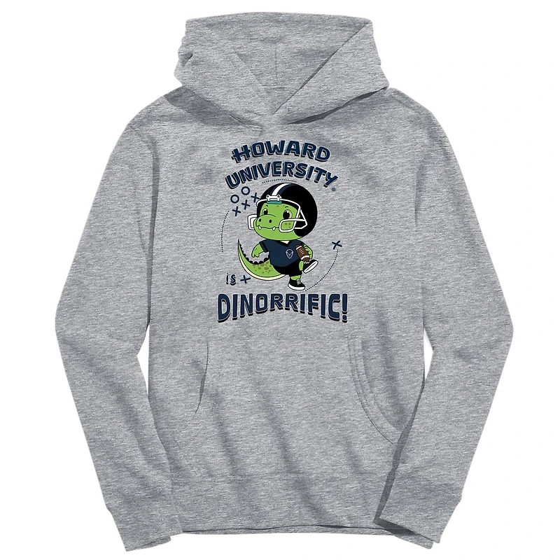 Toddler Vive La Fete Gray Howard Bison Dino-Rrific Pullover Hoodie