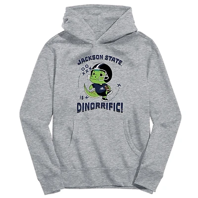 Toddler Vive La Fete Gray Jackson State Tigers Dino-Rrific Pullover Hoodie